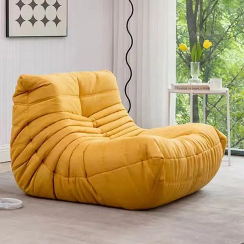MOMO Caterpillar Lazy Sofa 90cm Width Tatami Mat Single Person Bedroom Balcony Ins Sofa Foam Filling for Lie And Sleep