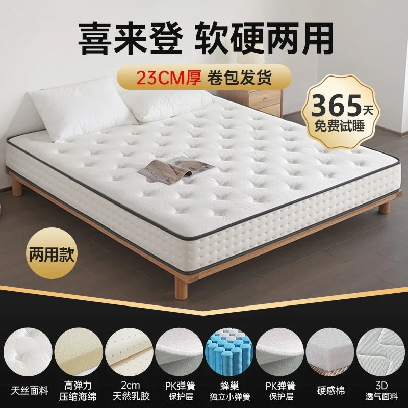 King Size Modern Mattress Soft Double Latex Luxury Designer Mattress Queen Bedroom Colchon Matrimonial Bedroom Furniture