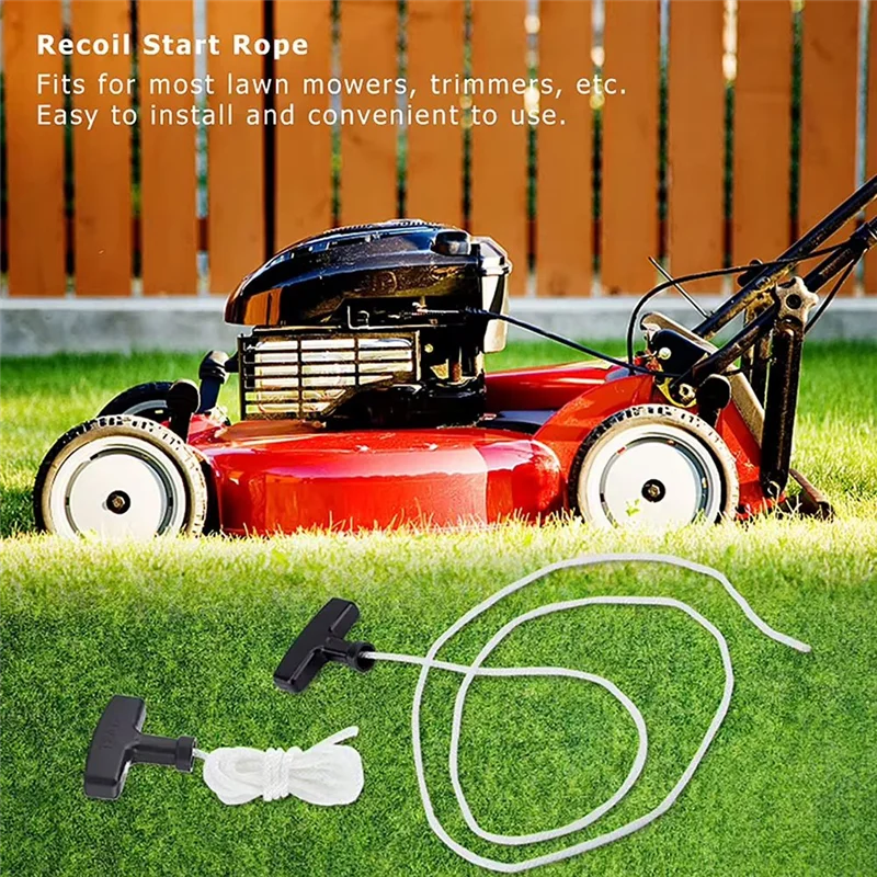 SOFT-3 Meters Recoil Starter Pull Rope Starter With Handle Handle Rope Universal Pet Engine Pull Rope Lawn Mower