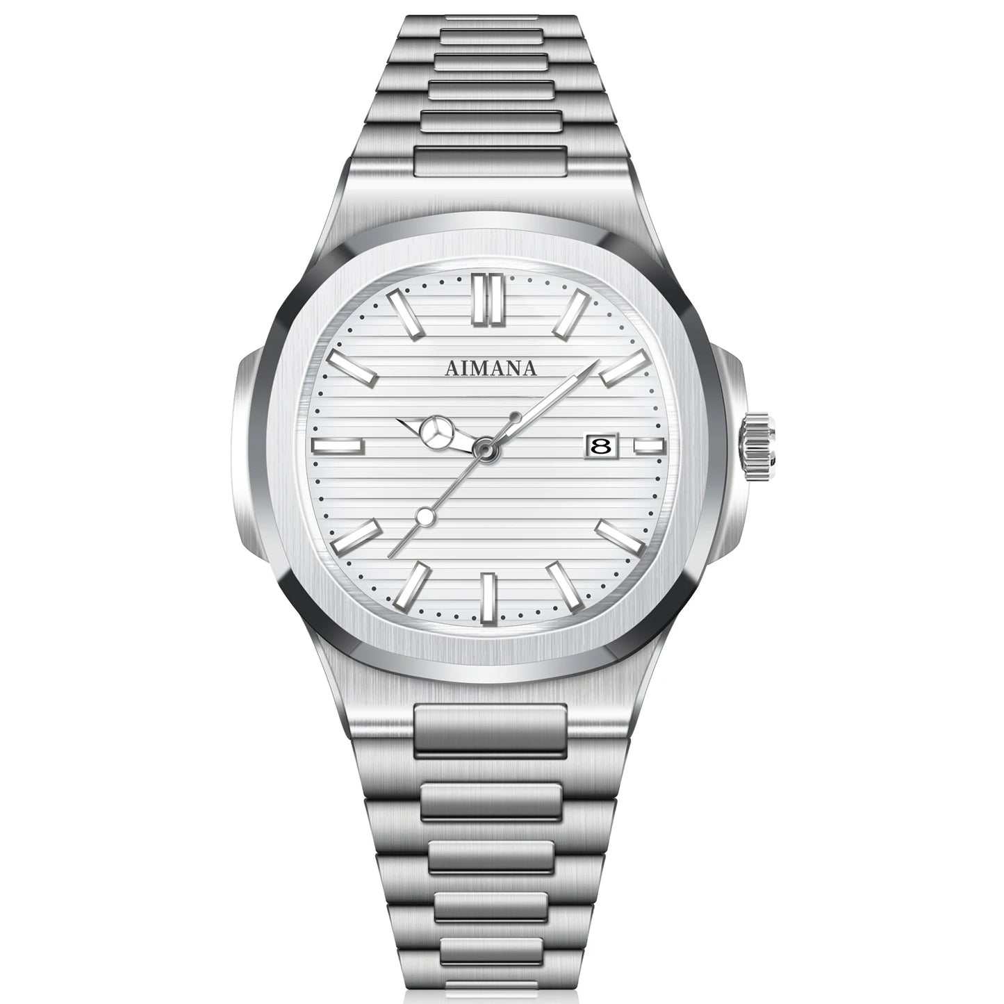AIMANA Men's Watch Casual Fashion Digital Display Quartz Wristwatch for Men