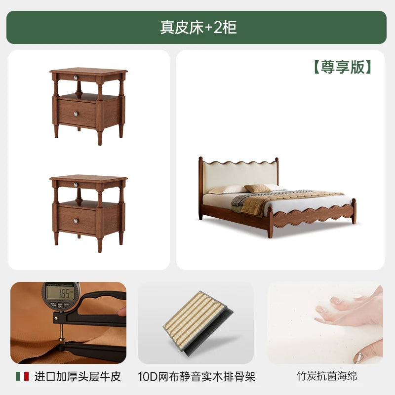 Queen Size Bed Frames Aesthetic Lounge Luxury Unique Beds Storage Nightstands Cama De Lujo Para Dormitorio Home Decoration