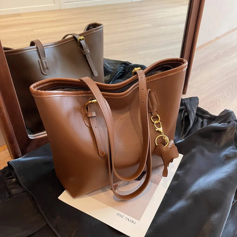 2025 Large Tote Bag Women Stylish Shoulder Purse Autumn Winter Fashion Boho Casual Commuter Bag Elegant Spacious Handbag