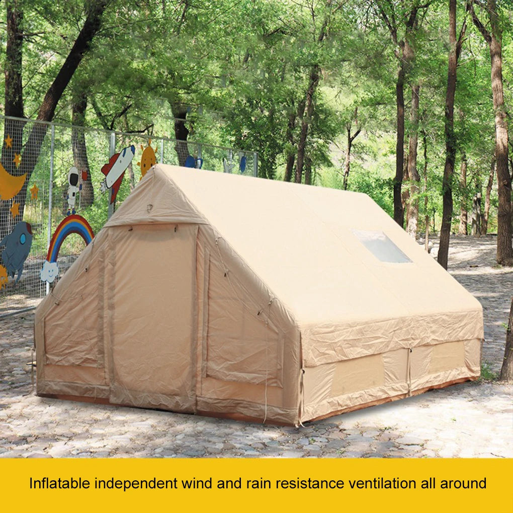 Large Outdoor Camping Inflatable Tent Thickened Ultra-Quick Setup Blow Up 4 Season Garden Patio Beach Fishing Inflatable Tent