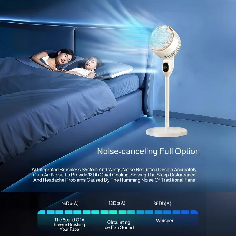 Household Vertical Fan Air Circulation Fan Desktop Electric Fan Office Floor Mute Fan Summer Indoor Cool
