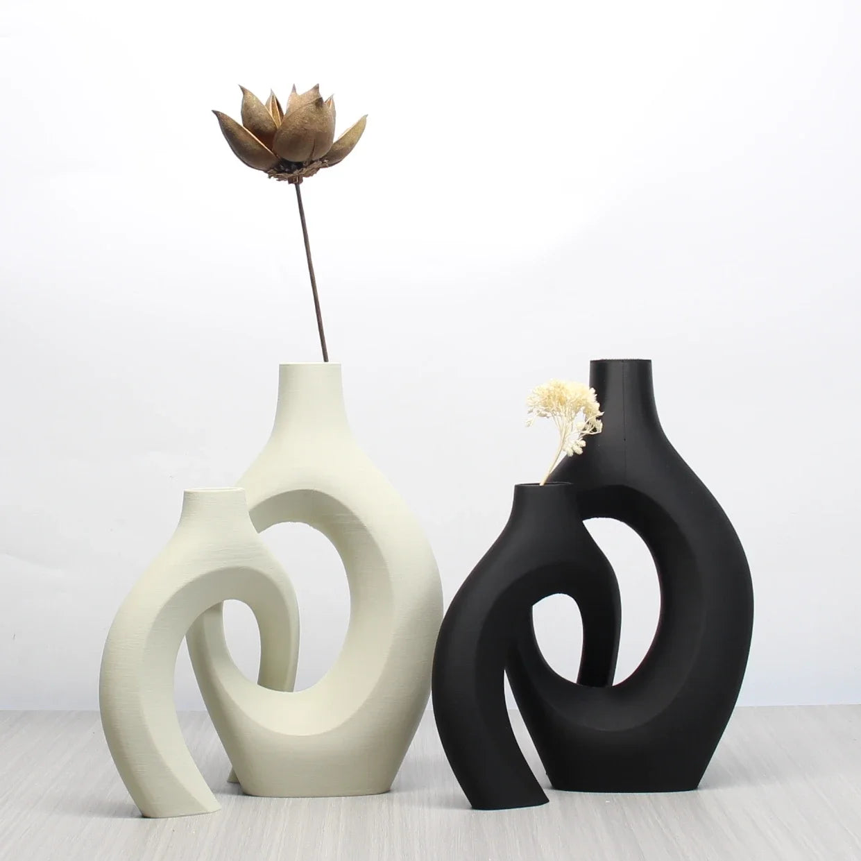 A Set of Bohemian Style Art Vases,  Perfect Choice for Home and Office Decoration, Suitable for Living Room,