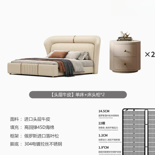 Adults Queen Size Bed Unique Modern Aesthetic White Queen Bed Storage Lounge Muebles Para El Hogar Bedroom Furniture Accessories