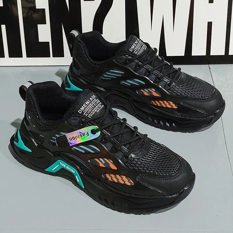 Men's Shoes Summer Low-top Leisure Comfortable Breathable Light Outdoor Jogging Walking Tennis Shoes Tenis Masculino