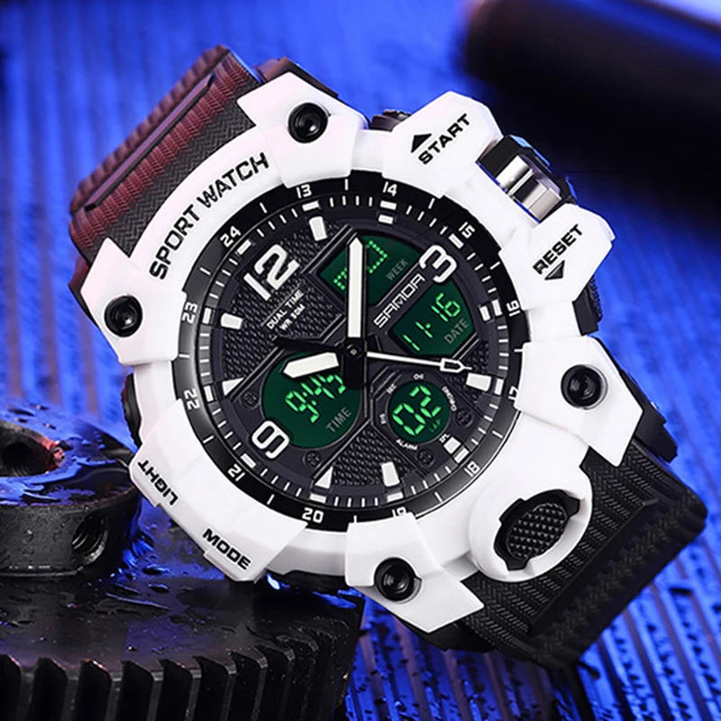 Men's Watches Top Brand Luxury 5ATM Waterproof Sport Military Wristwatch Quartz Watch for Men Clock Relogio Masculino 6024