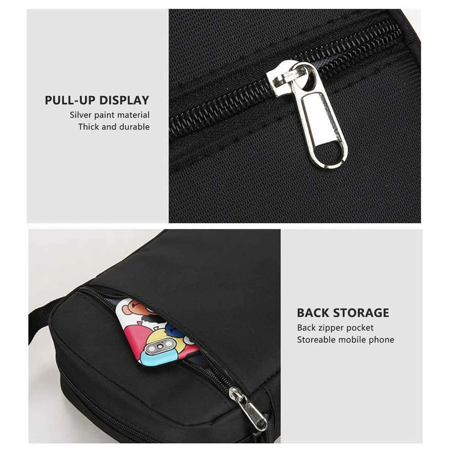 Casual Shoulder Bag for Men Bag Capacity Lightweight Material Side Sling Bag Suitable for Friend Family Neighbors Gift